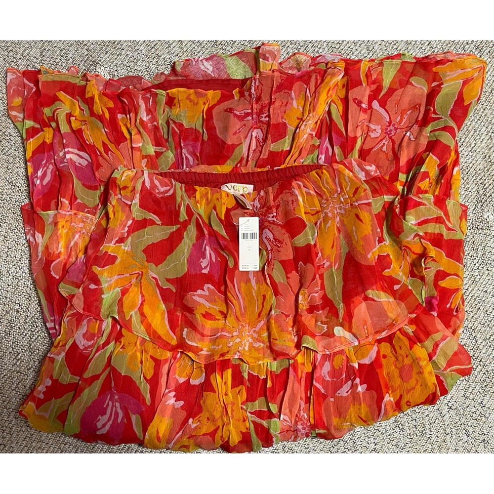 Anthropologie Ravenna Tiered Midi Dress NWT - SZ L - Picture 4 of 12